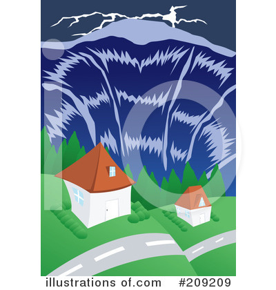 Royalty-Free (RF) Tsunami Clipart Illustration by mayawizard101 - Stock Sample #209209