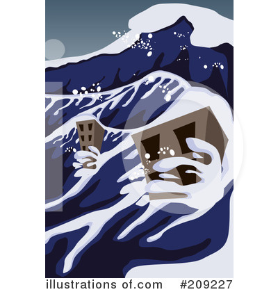 Royalty-Free (RF) Tsunami Clipart Illustration by mayawizard101 - Stock Sample #209227