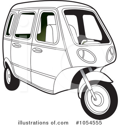 Royalty-Free (RF) Tuk Tuk Clipart Illustration by Lal Perera - Stock Sample #1054555