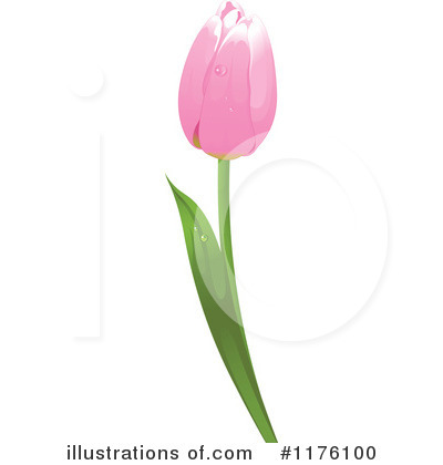 Royalty-Free (RF) Tulip Clipart Illustration by Pushkin - Stock Sample #1176100