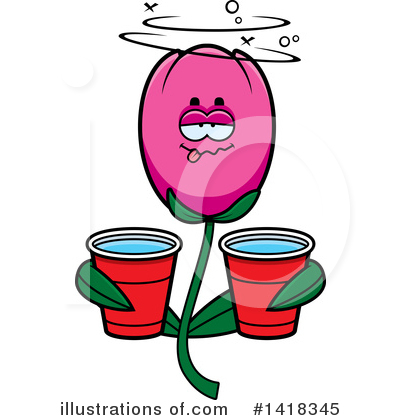 Royalty-Free (RF) Tulip Clipart Illustration by Cory Thoman - Stock Sample #1418345