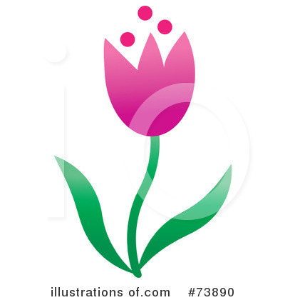 Royalty-Free (RF) Tulip Clipart Illustration by Pams Clipart - Stock Sample #73890
