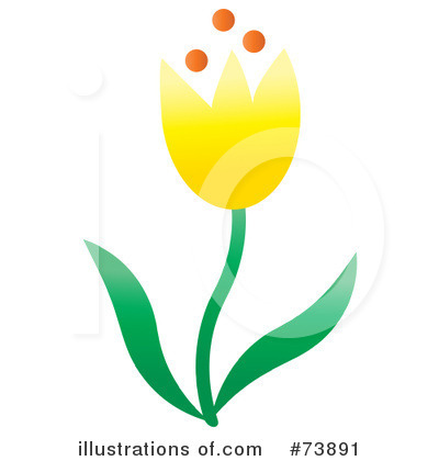 Royalty-Free (RF) Tulip Clipart Illustration by Pams Clipart - Stock Sample #73891