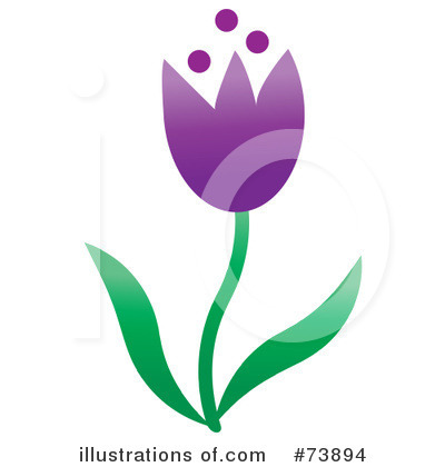 Royalty-Free (RF) Tulip Clipart Illustration by Pams Clipart - Stock Sample #73894