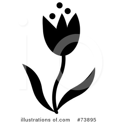 Royalty-Free (RF) Tulip Clipart Illustration by Pams Clipart - Stock Sample #73895