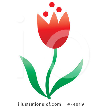 Royalty-Free (RF) Tulip Clipart Illustration by Pams Clipart - Stock Sample #74019