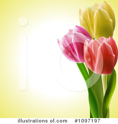 Royalty-Free (RF) Tulips Clipart Illustration by elaineitalia - Stock Sample #1097197
