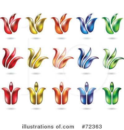Royalty-Free (RF) Tulips Clipart Illustration by cidepix - Stock Sample #72363