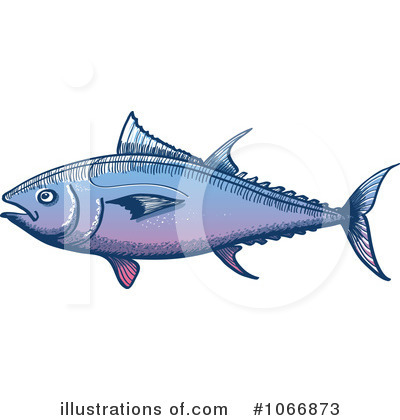 Royalty-Free (RF) Tuna Fish Clipart Illustration by Zooco - Stock Sample #1066873