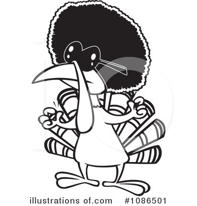 Royalty-Free (RF) Turkey Bird Clipart Illustration by toonaday - Stock Sample #1086501