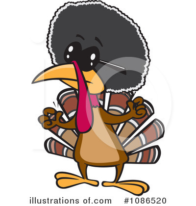 Royalty-Free (RF) Turkey Bird Clipart Illustration by toonaday - Stock Sample #1086520