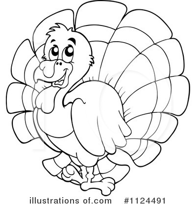 Royalty-Free (RF) Turkey Bird Clipart Illustration by visekart - Stock Sample #1124491