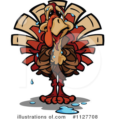 Royalty-Free (RF) Turkey Bird Clipart Illustration by Chromaco - Stock Sample #1127708