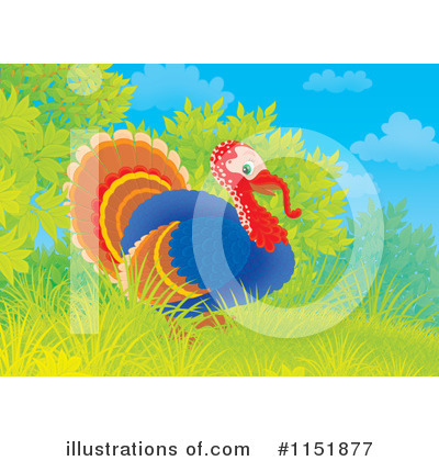 Royalty-Free (RF) Turkey Bird Clipart Illustration by Alex Bannykh - Stock Sample #1151877
