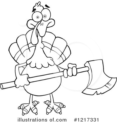 Royalty-Free (RF) Turkey Bird Clipart Illustration by Hit Toon - Stock Sample #1217331