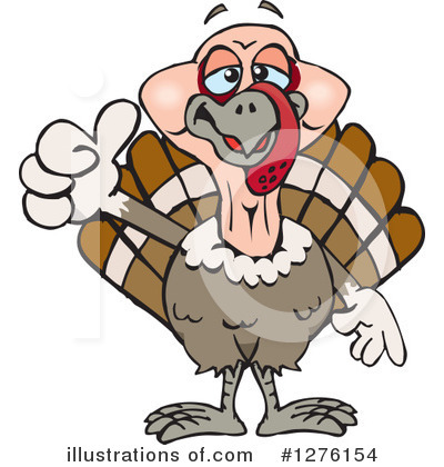 Turkey Bird Clipart #1276154 by Dennis Holmes Designs