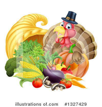 Turkey Clipart #1327429 by AtStockIllustration