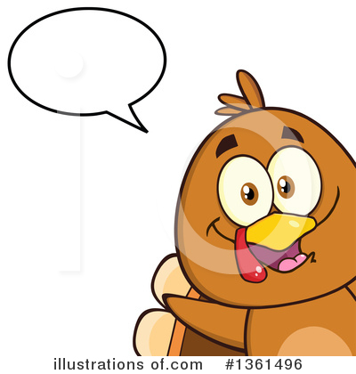 Royalty-Free (RF) Turkey Bird Clipart Illustration by Hit Toon - Stock Sample #1361496