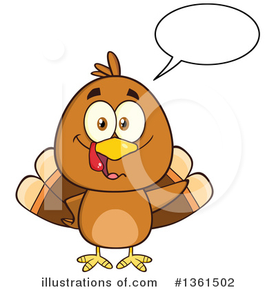 Royalty-Free (RF) Turkey Bird Clipart Illustration by Hit Toon - Stock Sample #1361502