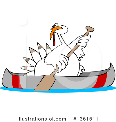 Canoeing Clipart #1361511 by djart
