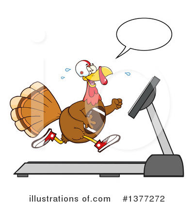 Royalty-Free (RF) Turkey Bird Clipart Illustration by Hit Toon - Stock Sample #1377272