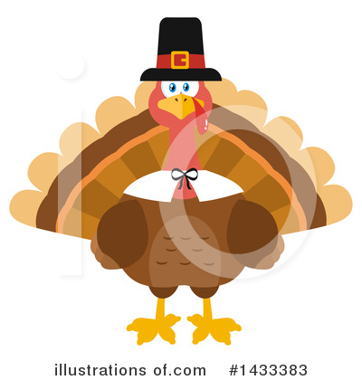 Thanksgiving Turkey Clipart #1433383 by Hit Toon