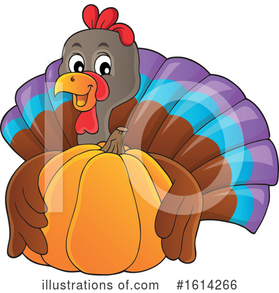 Royalty-Free (RF) Turkey Bird Clipart Illustration by visekart - Stock Sample #1614266