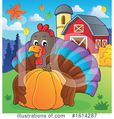 Royalty-Free (RF) Turkey Bird Clipart Illustration by visekart - Stock Sample #1614287