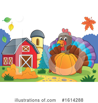 Royalty-Free (RF) Turkey Bird Clipart Illustration by visekart - Stock Sample #1614288