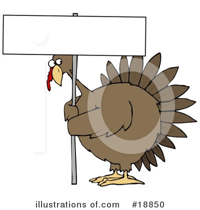 Royalty-Free (RF) Turkey Bird Clipart Illustration by djart - Stock Sample #18850