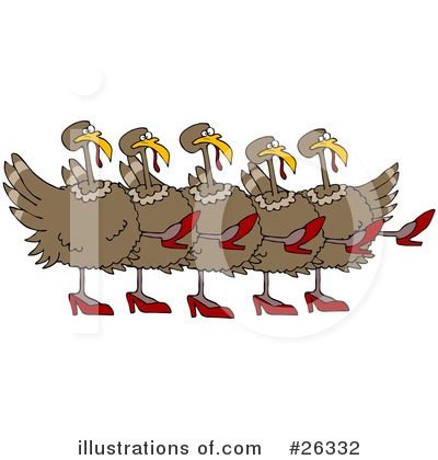 Royalty-Free (RF) Turkey Bird Clipart Illustration by djart - Stock Sample #26332
