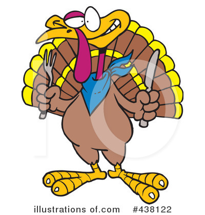 Royalty-Free (RF) Turkey Bird Clipart Illustration by toonaday - Stock Sample #438122