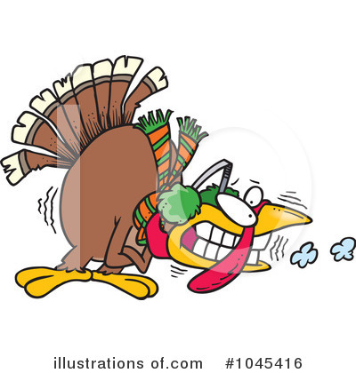 Royalty-Free (RF) Turkey Clipart Illustration by toonaday - Stock Sample #1045416
