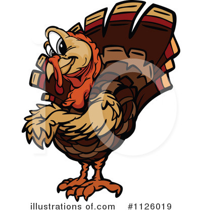 Royalty-Free (RF) Turkey Clipart Illustration by Chromaco - Stock Sample #1126019