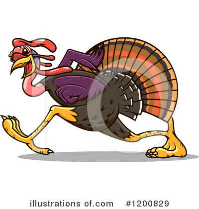 Turkey Bird Clipart #1200829 by Vector Tradition SM
