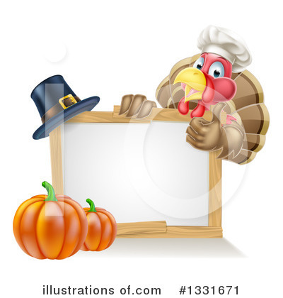 Royalty-Free (RF) Turkey Clipart Illustration by AtStockIllustration - Stock Sample #1331671