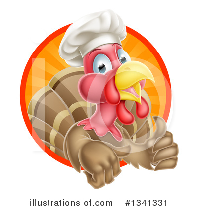 Royalty-Free (RF) Turkey Clipart Illustration by AtStockIllustration - Stock Sample #1341331