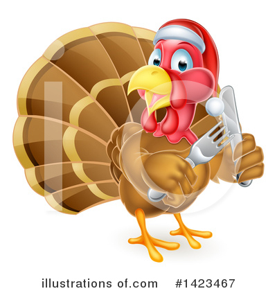 Royalty-Free (RF) Turkey Clipart Illustration by AtStockIllustration - Stock Sample #1423467