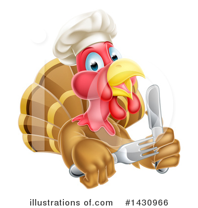 Royalty-Free (RF) Turkey Clipart Illustration by AtStockIllustration - Stock Sample #1430966