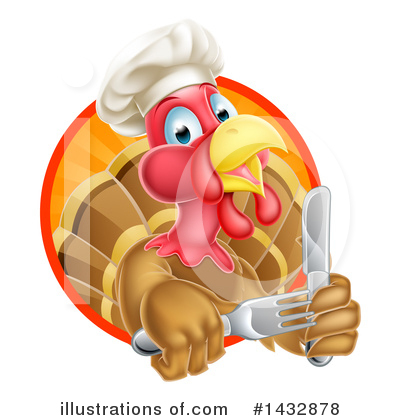 Royalty-Free (RF) Turkey Clipart Illustration by AtStockIllustration - Stock Sample #1432878
