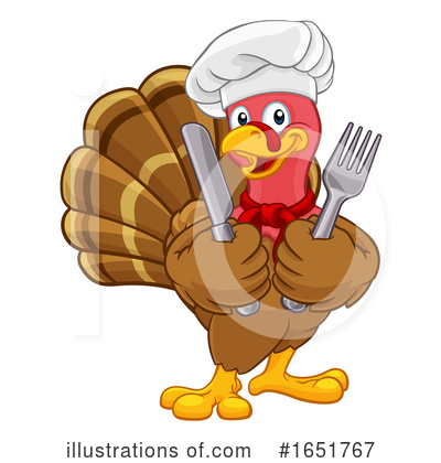 Royalty-Free (RF) Turkey Clipart Illustration by AtStockIllustration - Stock Sample #1651767