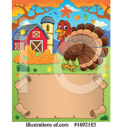 Royalty-Free (RF) Turkey Clipart Illustration by visekart - Stock Sample #1692185