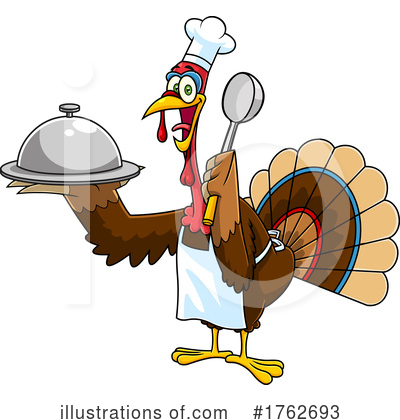 Royalty-Free (RF) Turkey Clipart Illustration by Hit Toon - Stock Sample #1762693