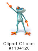 Turquoise Springer Frog Clipart #1104120 by Julos
