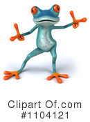 Turquoise Springer Frog Clipart #1104121 by Julos
