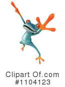 Turquoise Springer Frog Clipart #1104123 by Julos