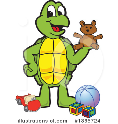 Turtle Mascot Clipart #1365724 by Mascot Junction