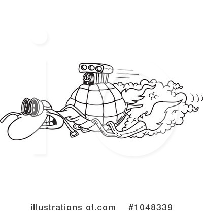 Royalty-Free (RF) Turtle Clipart Illustration by toonaday - Stock Sample #1048339