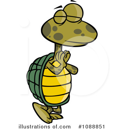 Royalty-Free (RF) Turtle Clipart Illustration by toonaday - Stock Sample #1088851