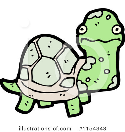 Royalty-Free (RF) Turtle Clipart Illustration by lineartestpilot - Stock Sample #1154348